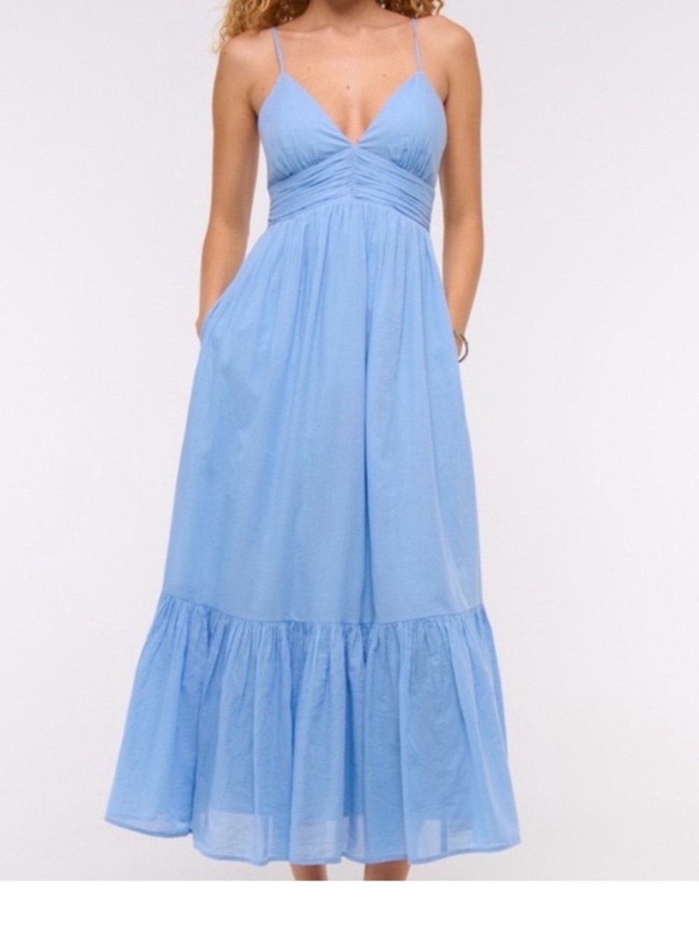 Abercrombie & Fitch Light Blue Maxi Dress